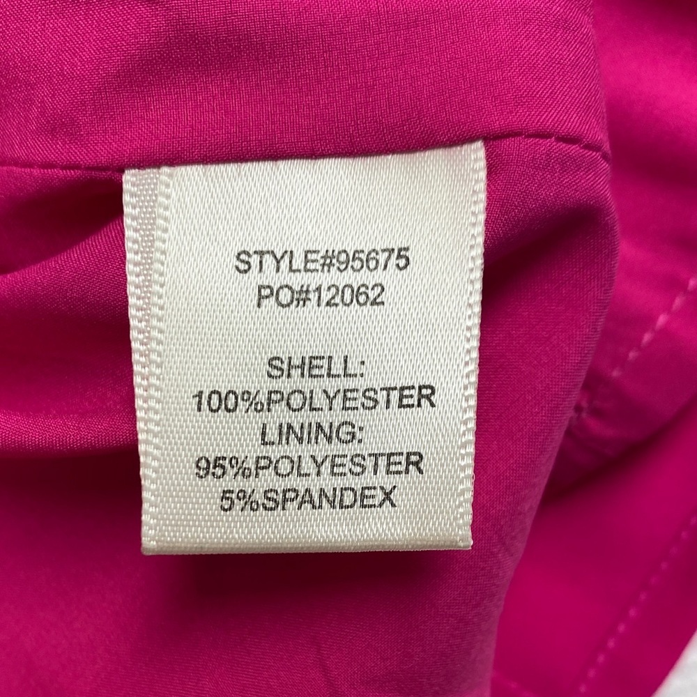 Slip Dress Fuchsia Hot Pink Ruffle Feminine Summer Cocktail Event Bridal Size XS - Picture 8 of 11